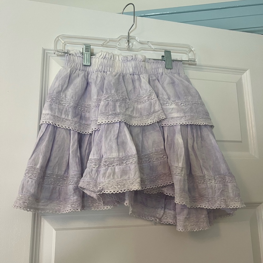 Love Shack Fancy Ruffle Mini Heritage Skirt